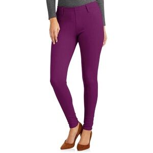 274. Faded Glory Jeggings Purple/Plum Large 12/14